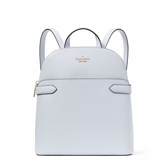 New Kate Spade Staci Saffiano Leather Dome Backpack Pale Sapphirine - Picture 1 of 5